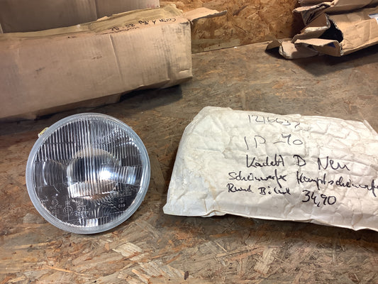 Kadett D Scheinwerfer, Hauptscheinwerfer Rund Bilux Original GM NEU