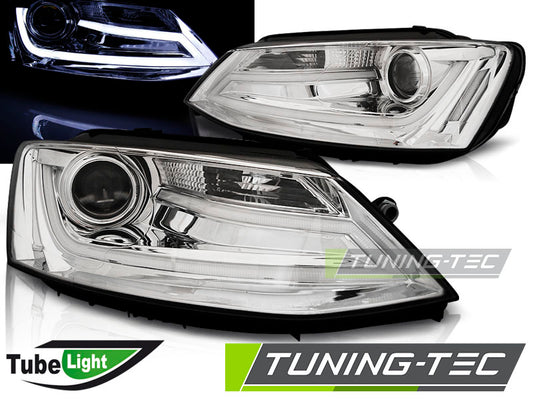 Tuning-Tec LED Tagfahrlicht Scheinwerfer für VW Jetta 6 11-18 chrom LTI