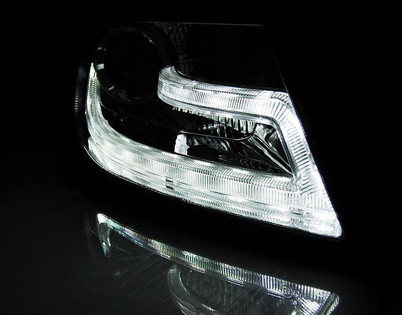 Tuning-Tec Xenon LED Tagfahrlicht Scheinwerfer für Audi A4 B8 08-11 chrom
