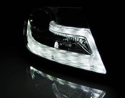 Tuning-Tec Xenon LED Tagfahrlicht Scheinwerfer für Audi A4 B8 08-11 chrom
