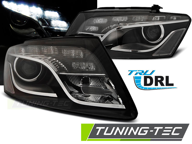 Tuning-Tec LED Tagfahrlicht Scheinwerfer für Audi Q5 (8R) 08-12 schwarz