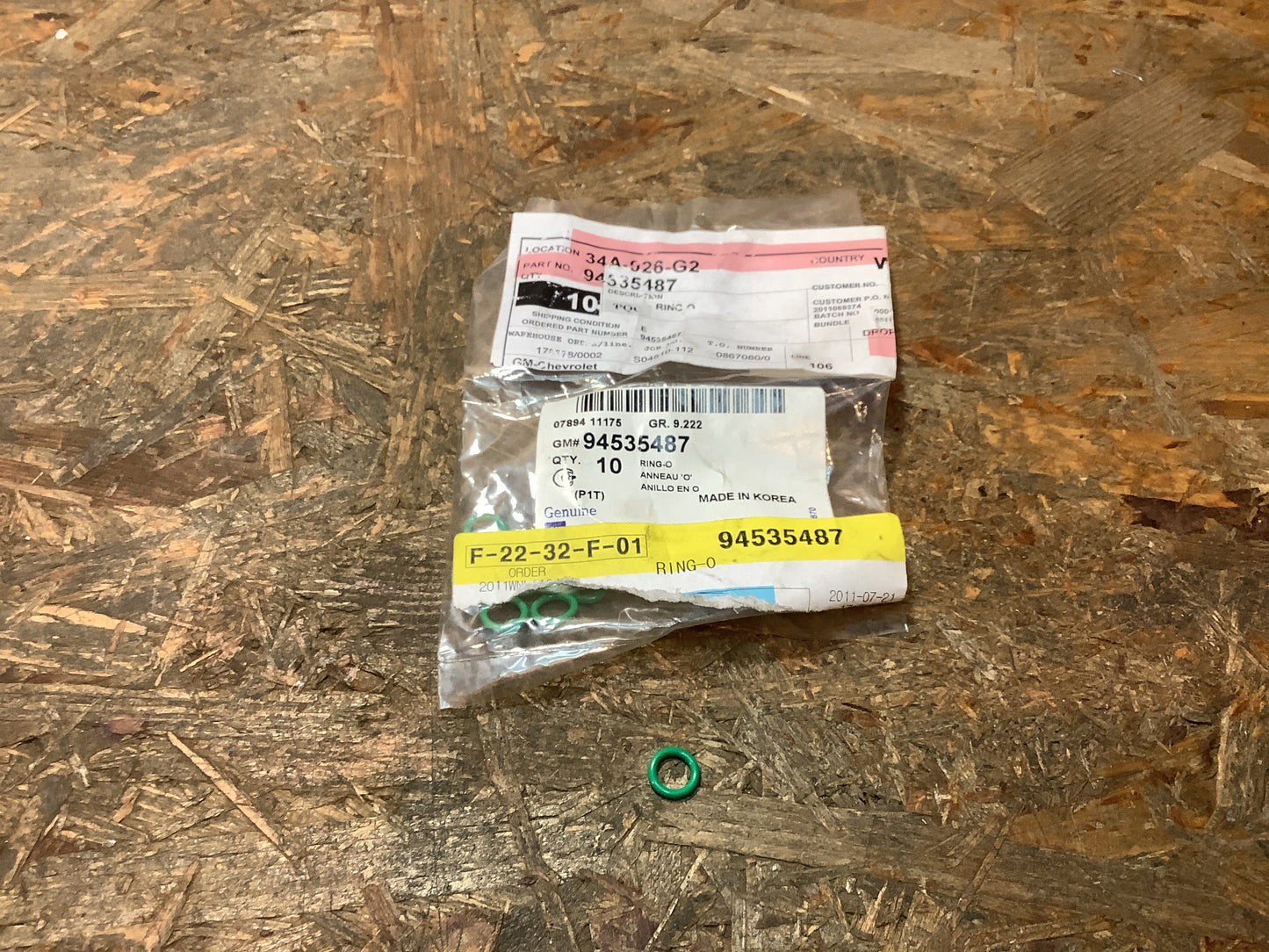 Chevrolet Aveo O-Ring für Kondensatorleitung an Klimaanlage Original GM NEU