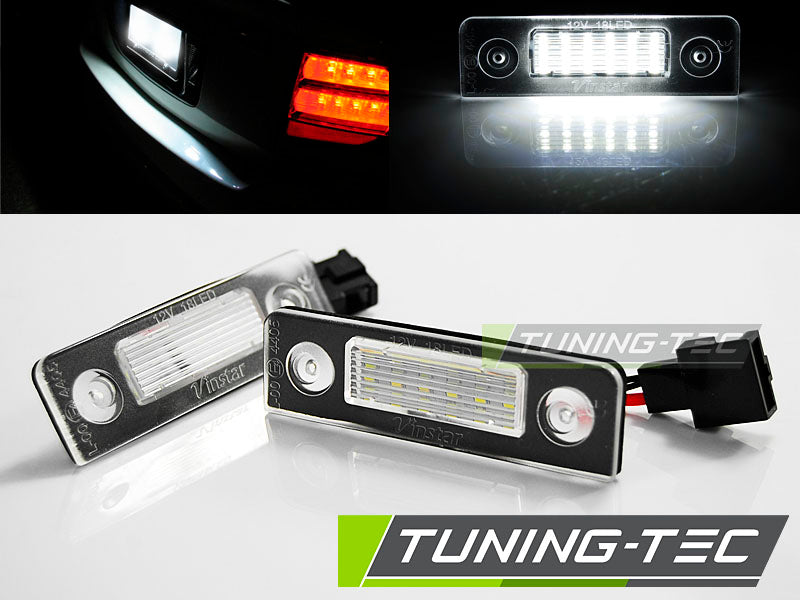 Tuning-Tec LED Kennzeichenbeleuchtung für Skoda Octavia 1Z 09-12 / Roomster 5J 06-10 kaltweiß