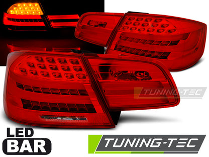 Tuning-Tec LED Lightbar Rückleuchten für BMW 3er E92 Coupe 06-10 rot/klar LCI Optik