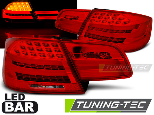 Tuning-Tec LED Lightbar Rückleuchten für BMW 3er E92 Coupe 06-10 rot/klar LCI Optik