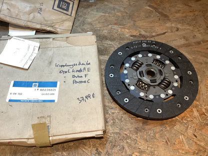 Opel Kadett E, Astra F, Ascona C Kupplungsscheibe Original GM NEU
