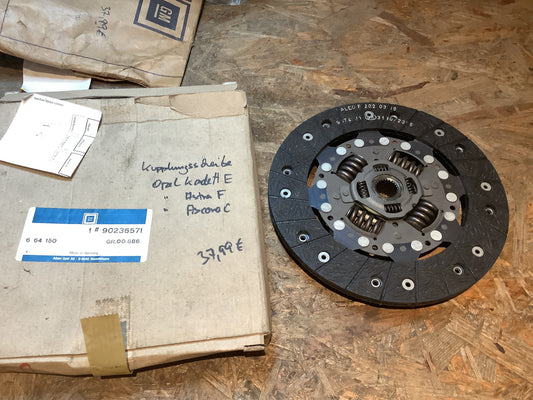 Opel Kadett E, Astra F, Ascona C Kupplungsscheibe Original GM NEU