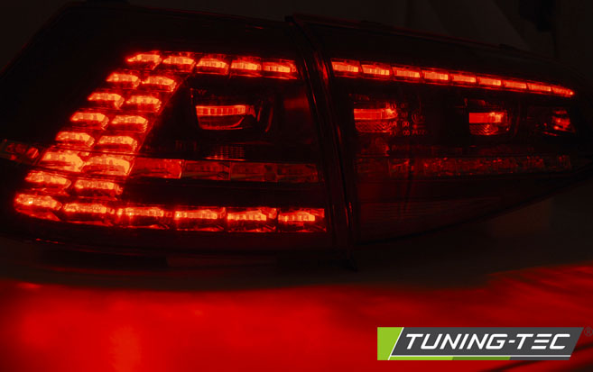 Tuning-Tec LED Rückleuchten für VW Golf 7 (VII) 13-17 schwarz/rauch mit dynamischem Blinker