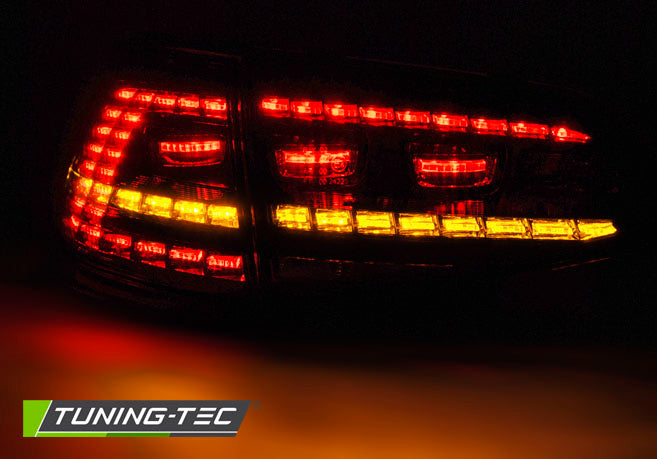 Tuning-Tec LED Rückleuchten für VW Golf 7 (VII) 13-17 schwarz/rauch mit dynamischem Blinker