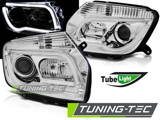 Tuning-Tec LED Tagfahrlicht Scheinwerfer für Dacia Renault Duster 10-14 chrom LTI