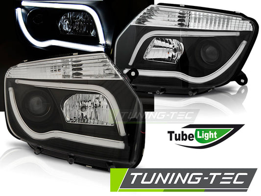Tuning-Tec LED Tagfahrlicht Scheinwerfer für Dacia Renault Duster 10-14 schwarz LTI