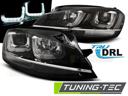 Tuning-Tec LED Tagfahrlicht Scheinwerfer VW Golf 7 12-17 schwarz / chrom