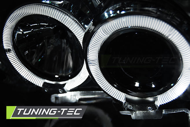 Tuning-Tec LED Angel Eyes Scheinwerfer für Nissan Frontier 01-04 schwarz