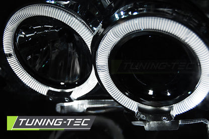 Tuning-Tec LED Angel Eyes Scheinwerfer für Nissan Frontier 01-04 schwarz