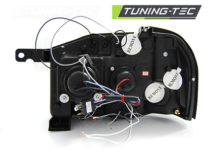 Tuning-Tec LED Angel Eyes Scheinwerfer für Nissan Frontier 01-04 schwarz
