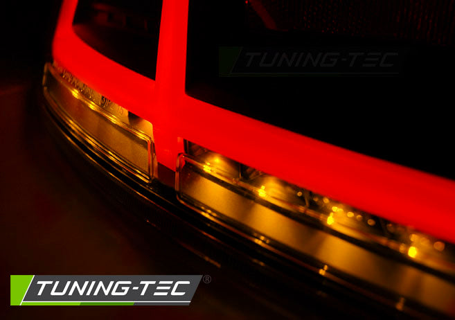 Tuning-Tec Voll LED Lightbar Rückleuchten für Audi TT 8J 06-14 rot/klar mit dynamischem Blinker