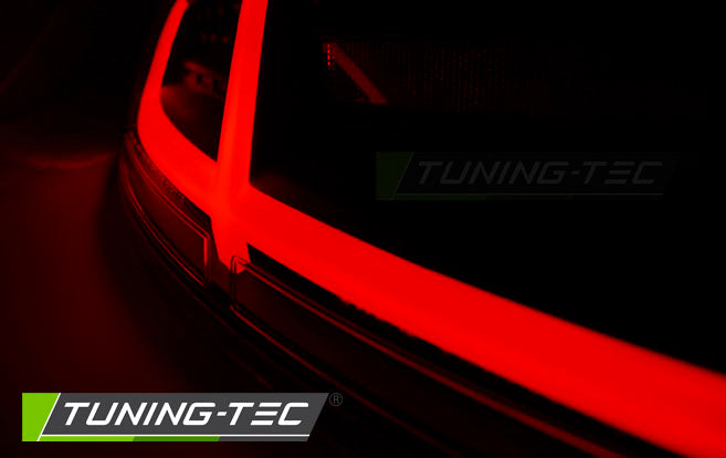 Tuning-Tec Voll LED Lightbar Rückleuchten für Audi TT 8J 06-14 rot/klar mit dynamischem Blinker
