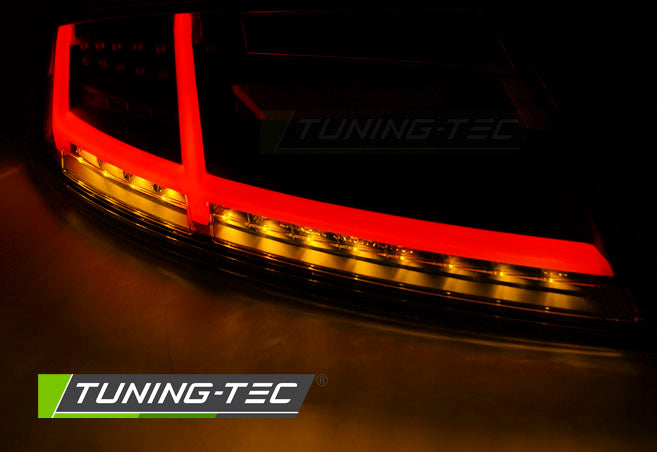 Tuning-Tec Voll LED Lightbar Rückleuchten für Audi TT 8J 06-14 rot/klar mit dynamischem Blinker