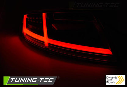 Tuning-Tec Voll LED Lightbar Rückleuchten für Audi TT 8J 06-14 schwarz mit dynamischem Blinker
