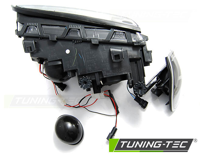 Tuning-Tec LED Angel Eyes Scheinwerfer für BMW 3er E46 98-01 schwarz Set