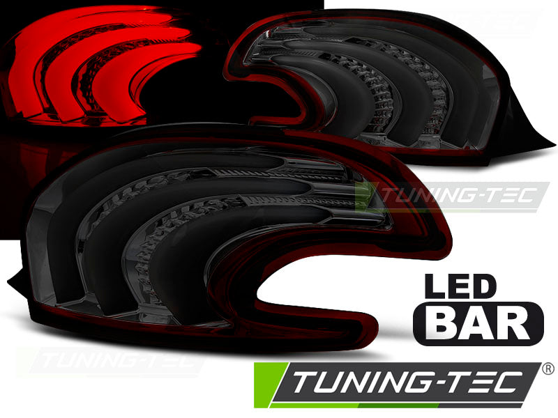 Tuning-Tec LED Lightbar Rückleuchten für Peugeot 208 12-15 rot/rauch mit LED Blinker