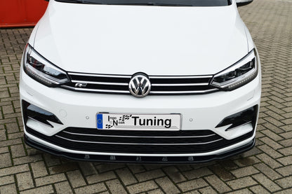 CUP Frontspoilerlippe ABS Volkswagen Touran Typ 5T, R-Line Schwarz Glanz