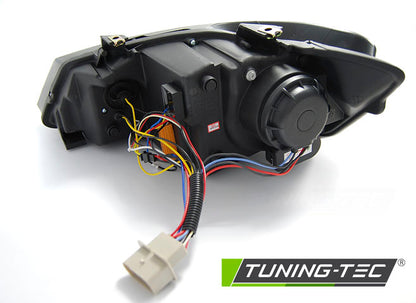 Tuning-Tec LED Tagfahrlicht Scheinwerfer für VW Polo 6R 09-14 schwarz