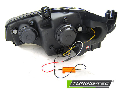 Tuning-Tec LED Tagfahrlicht Angel Eyes Scheinwerfer für BMW X5 E70 07-10/10-13 chrom