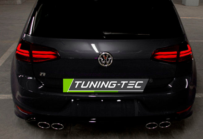 Tuning-Tec Voll LED Lightbar Rückleuchten für VW Golf 7 (VII) 13-17 rot/klar