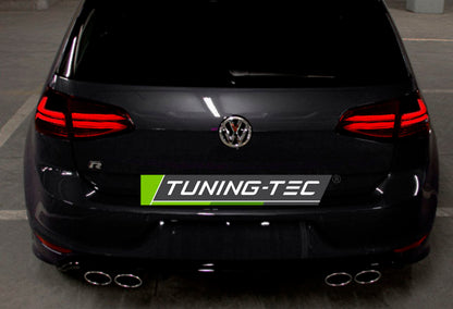 Tuning-Tec Voll LED Lightbar Rückleuchten für VW Golf 7 (VII) 13-17 rot/klar