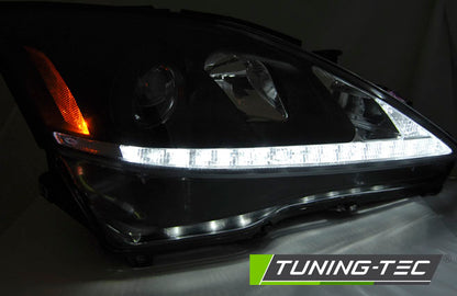 Tuning-Tec LED Tagfahrlicht Scheinwerfer für Lexus IS 06-13 chrom