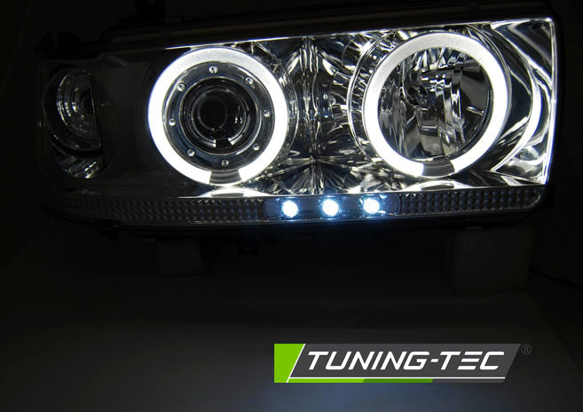 Tuning-Tec Angel Eyes Scheinwerfer für Toyota Land Cruiser FJ80 90-97 chrom