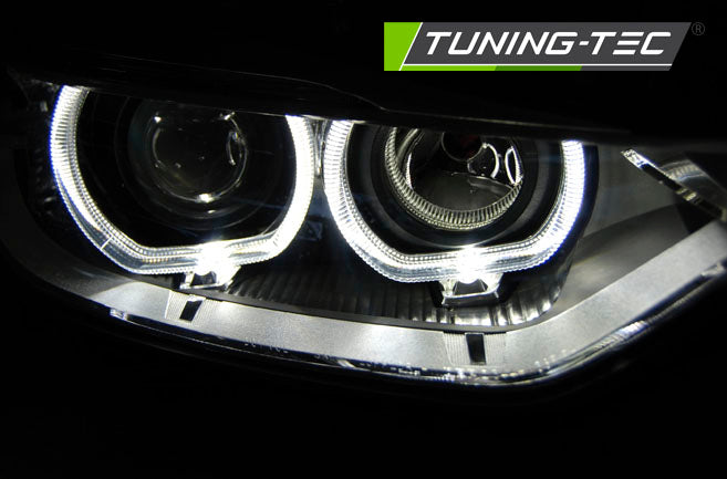 Tuning-Tec LED Tagfahrlicht Angel Eyes Scheinwerfer für BMW 3er F30/F31 11-15 schwarz