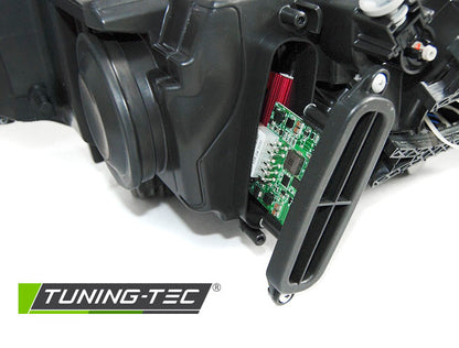 Tuning-Tec LED Tagfahrlicht Angel Eyes Scheinwerfer für BMW 3er F30/F31 11-15 schwarz