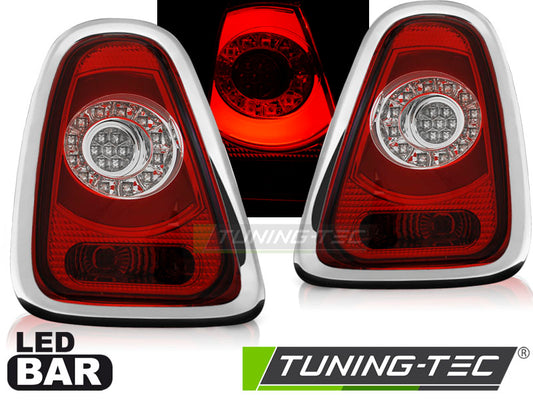 Tuning-Tec LED Lightbar Rückleuchten für Mini Cooper R56/R57 10-14 rot/klar