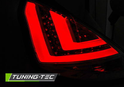 Tuning-Tec LED Lightbar Rückleuchten für Ford Fiesta MK7 12-16 rot/klar mit LED Blinker