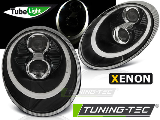 Tuning-Tec Xenon LED Tagfahrlicht Scheinwerfer für Porsche 911 997 04-09 schwarz