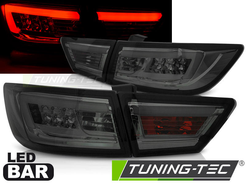 Tuning-Tec LED Lightbar Rückleuchten für Renault Clio IV (4) 13-16 rauch