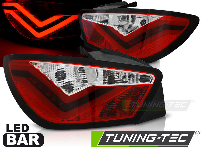 Tuning-Tec LED Lightbar Rückleuchten für Seat Ibiza 6J (3-Türer) 08-12 rot/klar
