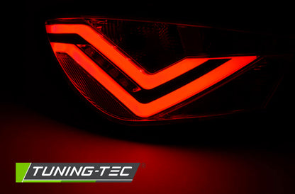 Tuning-Tec LED Lightbar Rückleuchten für Seat Ibiza 6J (3-Türer) 08-12 rot/klar