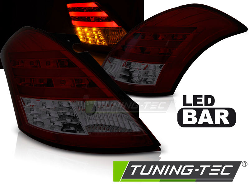 Tuning-Tec LED Lightbar Rückleuchten für Suzuki Swift V 10-17 rot/rauch