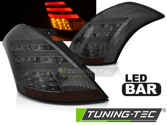 Tuning-Tec LED Lightbar Rückleuchten für Suzuki Swift V 10-17 rauch
