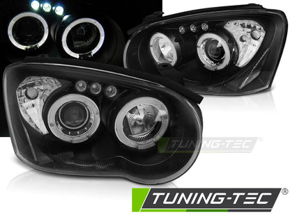 Tuning-Tec LED Angel Eyes Scheinwerfer für Subaru Impreza 2 (GD) 03-05 schwarz