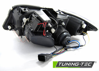 Tuning-Tec CCFL Angel Eyes Scheinwerfer für BMW 3er E90/E91 05-08 schwarz