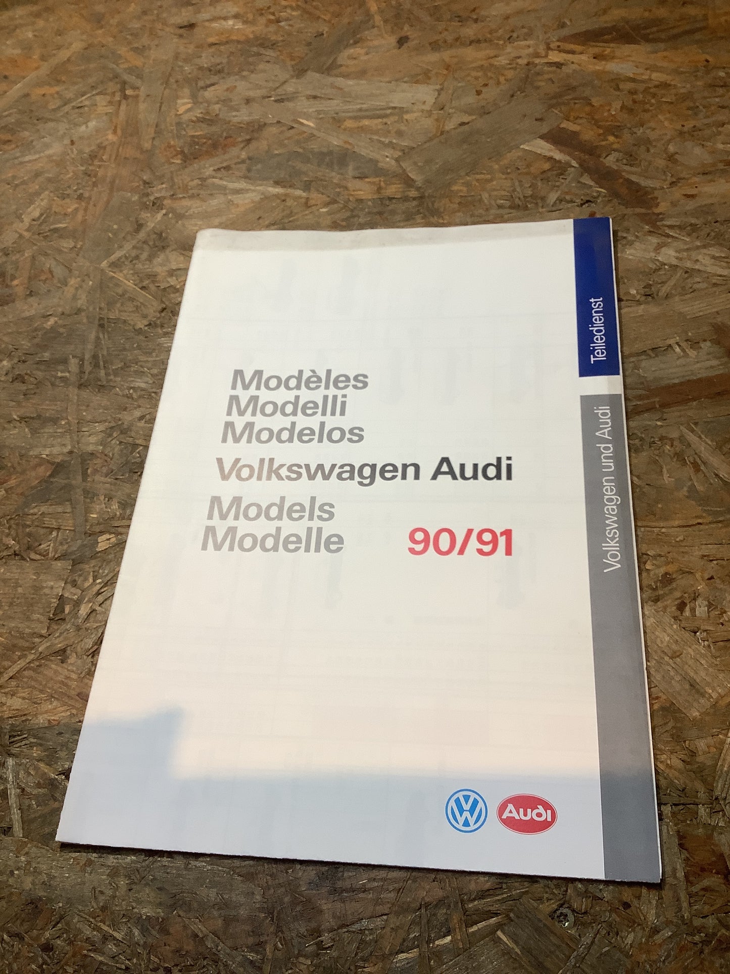 Volkswagen Audi Teiledienst Modelle 90/91