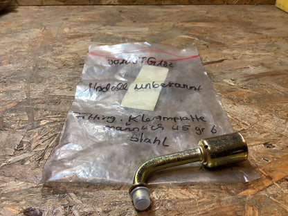 Modell unbekannt Fitting, Kleramplatte männlich 45 gr 6 Stahl Original NEU