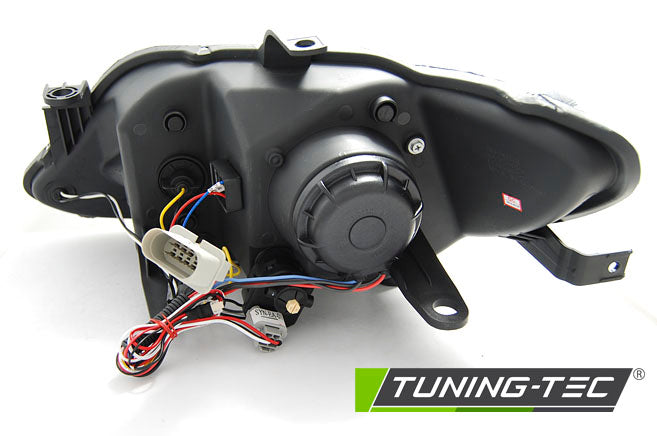 Tuning-Tec LED Tagfahrlicht Scheinwerfer für Seat Ibiza 6J 08-12 schwarz mit LED Blinker