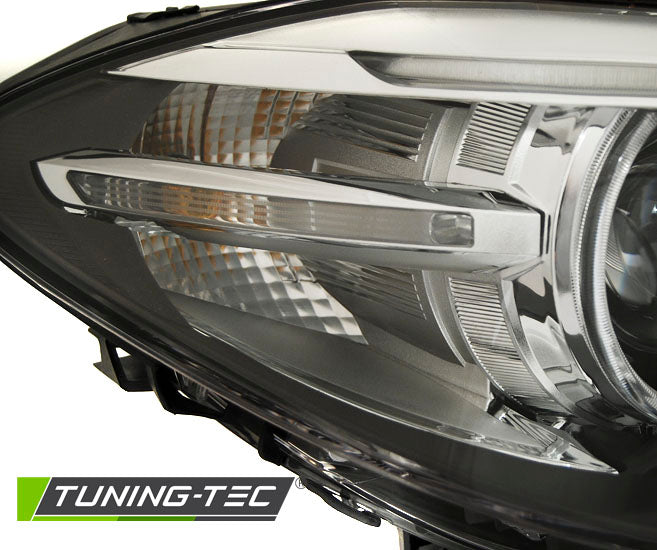 Tuning-Tec Xenon LED Tagfahrlicht Angel Eyes Scheinwerfer für BMW 5er F10/F11 10-13 schwarz
