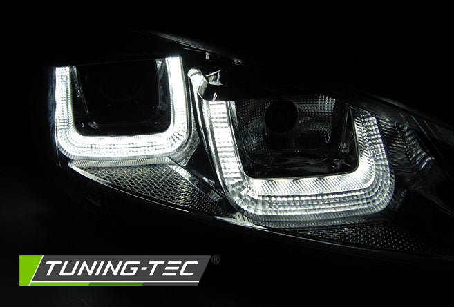 Tuning-Tec LED Tagfahrlicht Scheinwerfer für VW Golf 6 08-12 schwarz / chrom