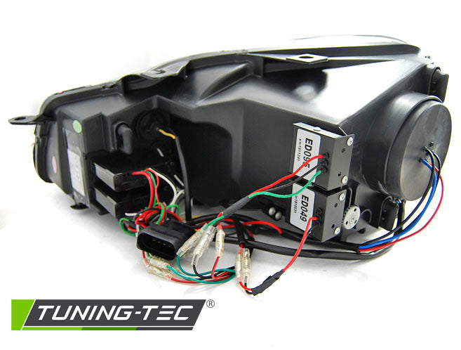 Tuning-Tec LED Tagfahrlicht Scheinwerfer für VW Golf 6 08-12 schwarz / chrom